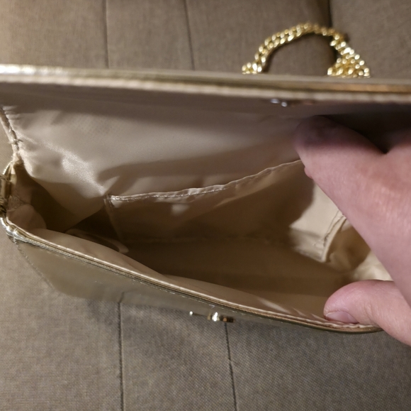 Jimmy Choo Parfums Gold Evening Bag & Gold Glitter Coin Purse - Picture 4 of 6